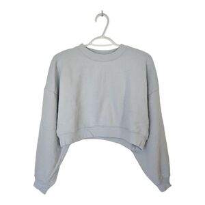 Oak and Fort cropped crew neck sweater